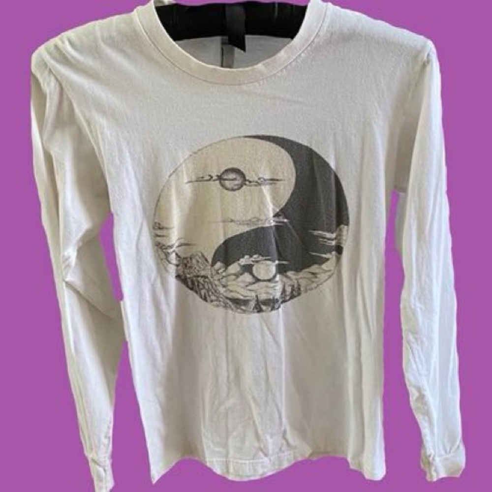 American Apparel Yin Yang Long Sleeve graphic tee